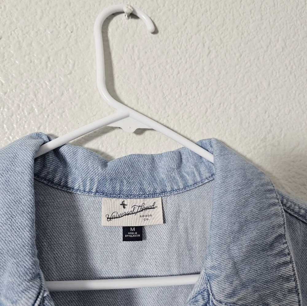 Light Blue Casual Dress with Drawstring Sz M - Picture 4 of 8